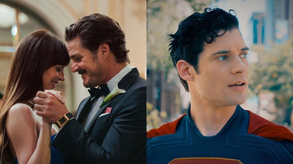 Filmes de 2025, Amores Materialistas e Superman (Fotos: Reprodução)
