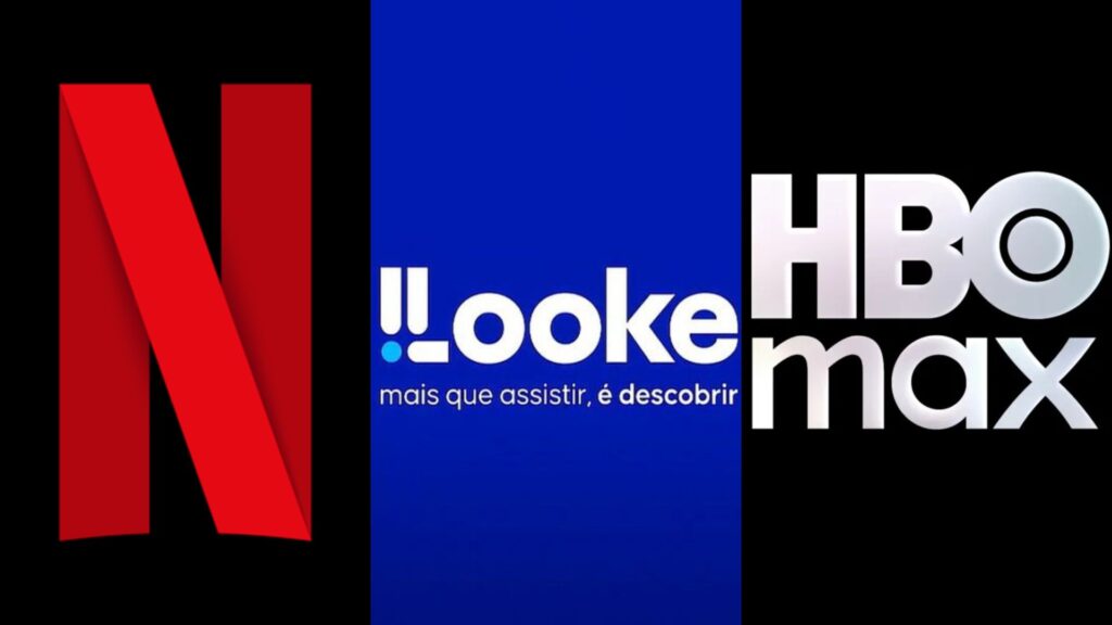 Netflix, Looke e HBO Max, serviços de streaming populares no Brasil (Fotos: Reprodução)