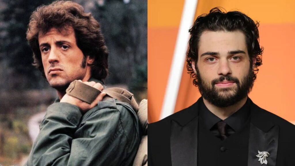 Sylvester Stallone como Rambo e Noah Centineo (Fotos: Reprodução)